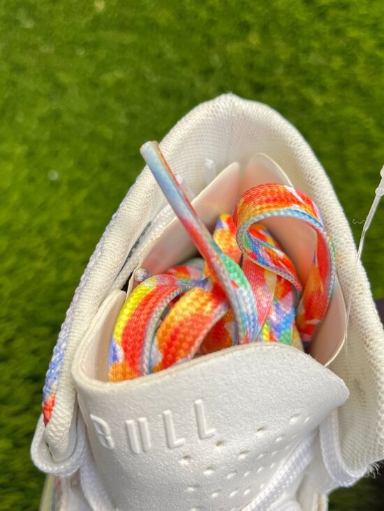 Nobull SF Trainer+ Pride Collection Womens Size 6 White Running Shoes Sneakers - Picture 8 of 10